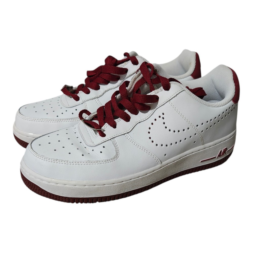 Nike Air Force 1 Low 07 White Dark Beetroot 6.5Y Youth / Women’s Size 8
