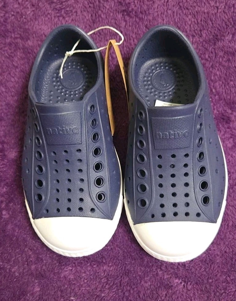 Native Jefferson Regatta Blue Waterproof Sneaker Shoes Toddler Size C8