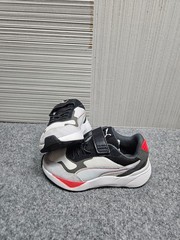 Puma Uinisex Kids Sneaker 1C Multicolor Logo Lace Up Hook & Loop Comfort Shoe