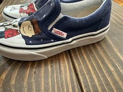 VANS x Peanuts Charlie Brown Christmas Kids Size 12 Slip on Sneaker