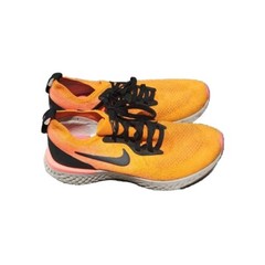 Nike Epic React Flyknit Youth 5.5 Orange Black Running Sneakers Shoes
