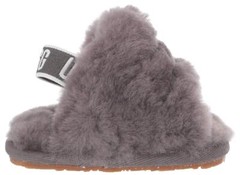 UGG Kids‘ Fluff Yeah Slide Slipper Toddler (1-4 Years) 9 Toddler Charcoal EU 26