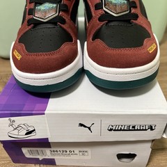 PUMA Minecraft X Slipstream Ac Slip On Boys Brown Sneakers Casual Shoes 3C NIB
