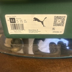 PUMA Roma Slime Nickelodeon Sneaker Kid’s Size US 5.5 Ivory Glow/Lime Green