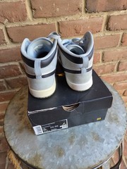 Nike Air Jordan 1 Mid SE PS Ice Blue White Black 3Y DV1339-104 Youth Sneakers