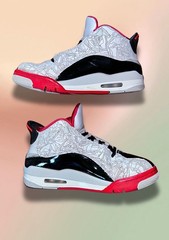 Jordan Dub Zero Athletic Sneakers Unisex Kids White/Black/Red 5.5Y DV1360-160