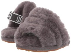UGG Kids‘ Fluff Yeah Slide Slipper Toddler (1-4 Years) 9 Toddler Charcoal EU 26