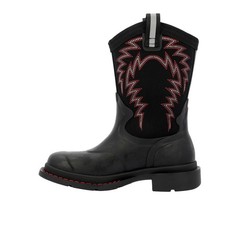 Muck Boot Chore Western Round Toe Pull On Boys Black Casual Boots MCHWC02
