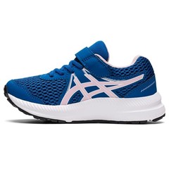 Sz ASICS Kid’s Contend 7 Pre-School Running Shoes, K10, Lake Drive/Barely Rose