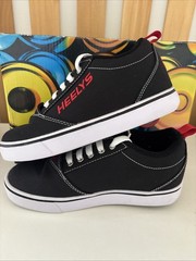 Heelys Pro 20 HE100757H Black Red White Youth US 5 Sneaker with Wheels