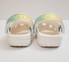Crocs Classic Ombre Charm Clog Sz C 4 Rainbow Multi 208201-90H Unicorn Toddler