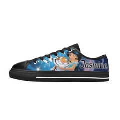 Jasmine aladdin Custom High Top Canvas Sneaker Shoes For Kids