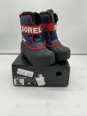 Sorel Snow Commander 1869561-591 Boots Kids 12 Navy Waterproof Insulated JLO362