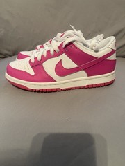 Nike Dunk Low Kids 5.5Y Fuchsia/White Colorblock Leather Low Top FB9109-102