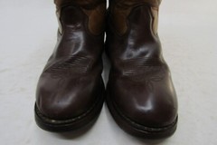 Durango Youth Size 2.5 D Brown Leather Buckaroo Cowboy Western Boots