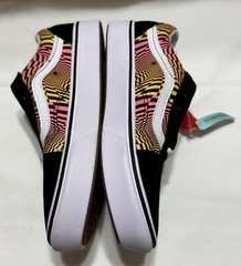 Vans Jr Unisex 5.5 Gradient Checking Comfycush Old School Multicolor Shoe Skater
