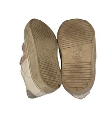 Veja Esplar Hook & Loop Sneakers Girls Kids Size 12 White Pink Silver