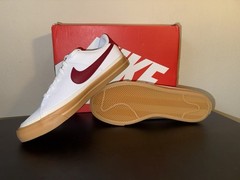 Nike Court Legacy Sneaker White/Crimson Red New In Box Size 6 Youth / 7.5 Women
