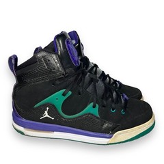 Air Jordan Flight TR 97 Black/Grape Purple/Aqua 428827-008 Youth 7 Women’s 8.5