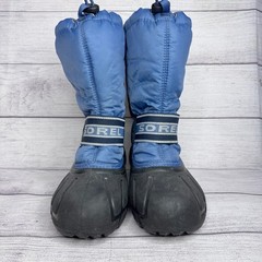 Sorel Cub Kids Blue Navy Waterproof Insulated Winter Snow Boots Size 5