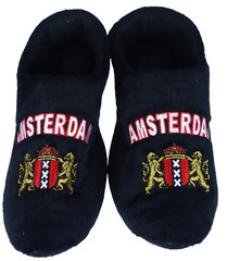 Youth Plush Clog Shoe Slipper Amsterdam Black EUR 31-35, UK 13-3, USA 1-4