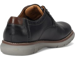 Johnston & Murphy Holden Oxford Kids US 3 Black Plain Toe Dress Shoes ZAP1795