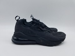 Nike Air Max 270 React (GS) Youth’s Size 4Y Running Shoes Triple Black