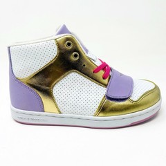 Creative Recreation Cesario White Lavender Pink Gold Kids Youth Size 3 Sneakers