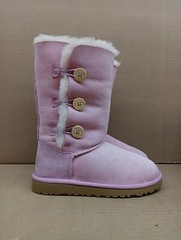 Ugg K Bailey Button Triplet Boots Style-1962k , Rose Quartz, Sz 3