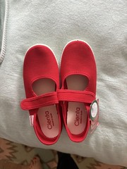 Red cienta shoes from Spain- Size 13, New Without Box