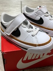 Nike – Court Legacy (Toddler)- White Desert Ochre – Size 7C NEW
