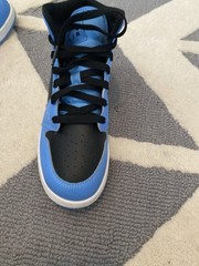 Size 6.5 (GS) – Jordan 1 Mid University Blue Black