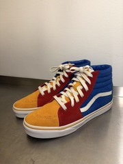 Vans Sk8-Hi Suede Primary Block Color Lapis Blue High Top Kids Size 6 US 5 UK