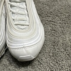 Nike Air Max 97 Triple White Metallic Silver 921522-104 Youth GS 7Y WO’s 8.5
