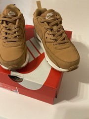 Little Boys – Air Max 90 Easy On (PS) – Size 1.5Y – Flax/Flax-Sail