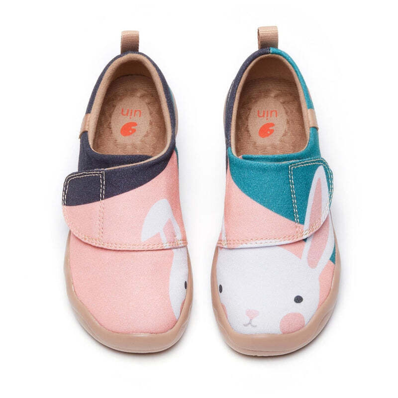 Kid Size UIN Slip On Shoes Canvas Comfortable Loafers „Good Rabbit“