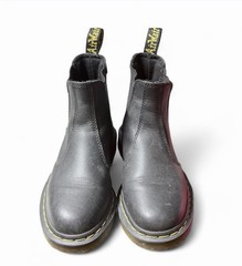 DR MARTENS Doc Black Leather Chelsea Unisex Youth Size Men 4 Woman 5