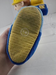 Bob the Builder Boy’s Slippers Size 7-8 Buster Brown Vintage Cartoon TV Y2k