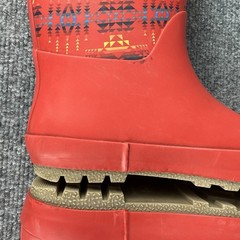 Pendleton Pilot Rock Mid Rain Boots Kids US 13/1 Red Rubber Waterproof