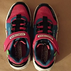 SKECHERS Game-Kicks Light-Up Hook & Loop Sneakers Red Kids US 13 Gaming