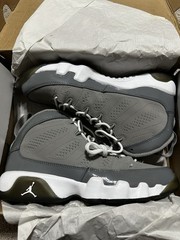 Jordan 9 Retro GS 2012 Medium Grey Cool Grey White 6Y/7.5W, VNDS OG box