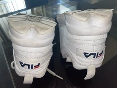 Fila Kid School Disruptor II 2 FW02945-111 Sneaker AthleticShoeWhiteNavyRed 3.5Y