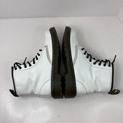 Dr. Martens White Smooth Leather Lace Up Combat Boots Women’s 5 Men’s 4 1460J