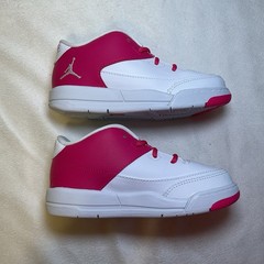 TD Nike Jordan Flight Origin 3 Toddler White Vivid Pink 820252-161 NEW Size 9c