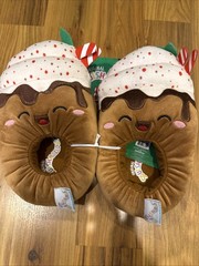 Squishmallows Sivi Hot Cocoa Latte Christmas Plush Slippers Size11/12; 13/1; 2/3