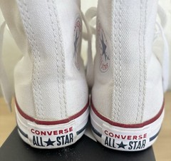Converse Chuck Taylor All Star High Top Kids Youth Size 12 White Canvas Sneakers