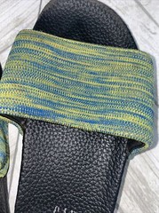 Kids Sandals Memory Foam Slides Blue Green Boys Size 12/13 shoes sandals slip on