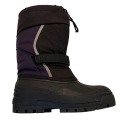 LL Bean Kids Snow Boots Black/purple Winter Cold Weather Insulated Buckle
