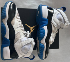 Jordan Jumpman Two Trey (GS) White Game Royal Black Youth 5.5