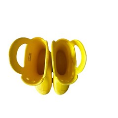 Crocs Unisex-Child Handle It Rain Boots Pull On Yellow Kids Size J2